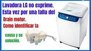 Cómo reparar una lavadora LG que no exprime Cómo encontrar la posible causa y su solución [upl. by Constantina]