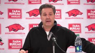 Kentucky Wildcats TV Arkansas Post Game Presser w Coach Calipari [upl. by Onairot601]