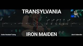 IRON MAIDEN  TRANSYLVANIA  TAB GUITAR [upl. by Nomit]