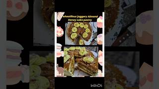 Healthy Almond Honey cake wheatflour jaggery [upl. by Samale]