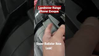 Landrover Range Rover Evoque Upper Radiator Hose Replacement [upl. by Evol]