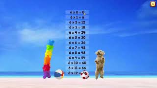 Starfall grade 3 math 6 times multiplication song [upl. by Xirdnek]