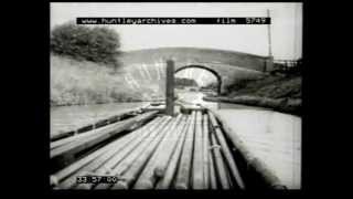 Canals in Britain in the 1950s Flm 5749 [upl. by Nauqad]