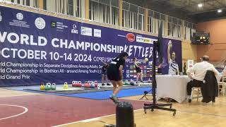 IUKL WORLD CHAMPIONSHIPS 2024 IVONE CAMARGO 12 KG SNATCH [upl. by Jaine886]