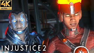 Injustice 2 Story Mode  Chapter 6 Assault on Strykers Island Blue Beetle amp Firestorm [upl. by Nylednarb338]