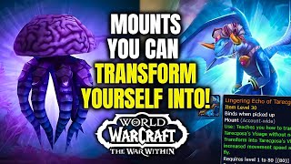 ALL quotTransformationquot Mounts You Can Get In WoW ShapeShift Yourself WoW The War Within  1105 [upl. by Irelav]