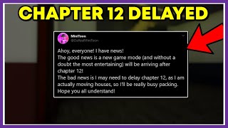 ROBLOX PIGGY CHAPTER 12 IS DELAYED  CHAPTER 12 RELEASE DATE [upl. by Lhamaj]