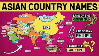 How Did Each Asian Country Get Its Name [upl. by Assetal]