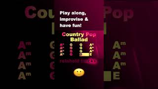 Country Pop Ballad backing track A minor 72bpm Have fun reinholdtracks YouTubeHighFive [upl. by Swetiana]