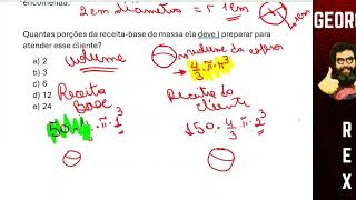 ENEM 2022 Matemática A questão dos docinhos Assunto Proporção [upl. by Jenne]