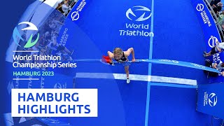 Highlights  2023 HAMBURG WASSER World Triathlon Sprint amp Relay Championships Hamburg [upl. by Aela]