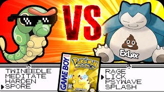 Which beats Yellow faster The WORST Snorlax Versus a GodTier Caterpie [upl. by Arber]