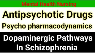 antipsychotic drugs pharmacology  dopaminergic pathways  schizophrenia in hindi [upl. by Berghoff]