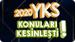 Son Dakika📢 2020 YKS Konuları Kesinleşti MEB Kazanımları Açıkladı [upl. by Yetah]