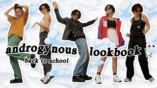 androgynous outfit ideas BACK TO SCHOOL EDITION pt 4 [upl. by Garda]