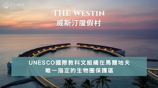 〖威斯汀度假村 The Westin Maldives〗 潛水推薦首選，萬豪集團旗下品牌，馬爾地夫度假村推薦│克拉拉旅遊 [upl. by Dominica574]