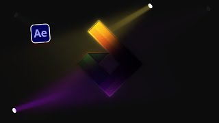 3D Neon Spotlight Logo Animation After Effects Tutorial [upl. by Christenson]