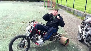 Baldy McDonagh Irelands Hardest Trike Drifter  ViralHog [upl. by Suollecram981]