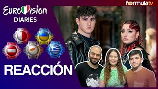 EUROVISIÓN 2022 Reacción a Austria Malta Chipre Ucrania y Grecia 🇦🇹🇲🇹🇨🇾🇺🇦🇬🇷 Eurovisión Diaries [upl. by Tham]