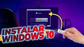 Como Instalar WINDOWS 10 paso a paso ¡TUTORIAL Desde USB [upl. by Kong]