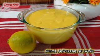 CREMA PASTELERA DE LIMÓN Fácil Rápida y Deliciosa [upl. by Rogozen430]