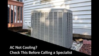 How to fix an AC thats not blowing cold air [upl. by Sherman]