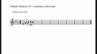 Melodic Dictation 19 Diatonic Advanced [upl. by Metcalf]