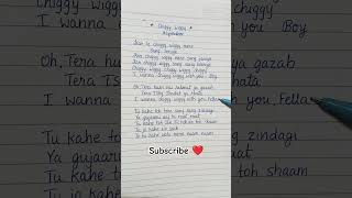 Chiggy Wiggy song Sonu nigam fyp youtubeshorts lyrics shorts video trending viralvideos love [upl. by Doughman]