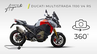 Ducati Multistrada V4 RS  Vista a 360 gradi  Moto Argento [upl. by Hiro959]