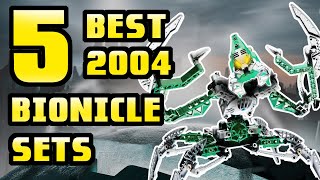 Top 5 Best LEGO BIONCLE Sets from 2004 Vahki amp Toa Metru [upl. by Popelka490]