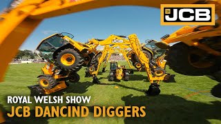 JCB Dancing Diggers at the Royal Welsh Show [upl. by Olnee719]