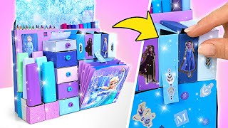 BACK TO SCHOOL EASY DIY Desk Organizer Elsa Style [upl. by Llenwahs]