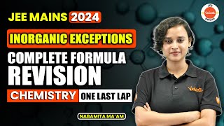 Complete Inorganic Exceptions  JEE 202425  Nabamita Maam [upl. by Octavia]