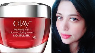 30 Day Skincare Challenge with OLAY Regenerist MicroSculpting Cream Moisturizer  Does it Works [upl. by Katonah]