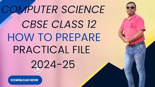 Practical File Computer Science class 12 for practical exam 2025  CS Practical File for 202425 [upl. by Adnorehs312]