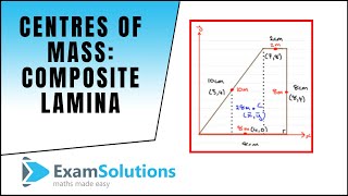 Centres of Mass  Triangular Lamina  ExamSolutions [upl. by Ribak]