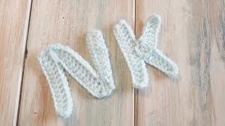 crochet How To Crochet Letters K N  Crochet Extras [upl. by Led]