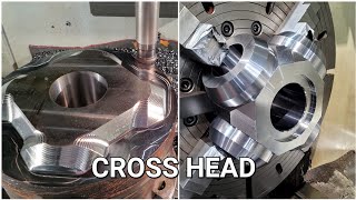 Complicated Cross Head  CNC Machining [upl. by Nolrah43]