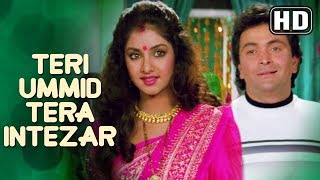 Teri Ummid Tera Intezar Karte Hai HD  Deewana Song  Rishi Kapoor  Divya Bharti  Filmigaane [upl. by Rehtse943]