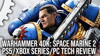 Warhammer 40K Space Marine 2  PS5Xbox Series XSPC Tech Review  Is 60FPS Viable on Consoles [upl. by Lhadnek]