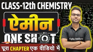 12th Chemistry Chapter 9 One Shot  Amine Full Chapter One Shot  नाइट्रोजन युक्त कार्बनिक यौगिक [upl. by Veronique95]