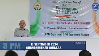 DD News Mizoram  Chanchinthar Langsar  17 September 2024  3 PM [upl. by Brigette]