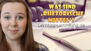 Rhetorische Mittel  Was ist das  Lerntippsammlungde [upl. by Cirdec]