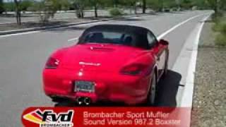 FVDBrombacher PorscheTuning 9872 Boxster Muffler Sound Version [upl. by Haneeja]