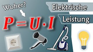 Elektrische Leistung Woher kommt P  U x I   Gleichstromtechnik 21 [upl. by Katerine]