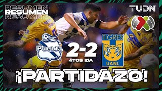 Resumen y goles  Puebla 22 Tigres  4tos Final  AP2023  TUDN [upl. by Ming899]