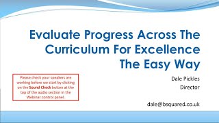 Evaluate Progress Across The Curriculum For Excellence The Easy Way [upl. by Haidedej]