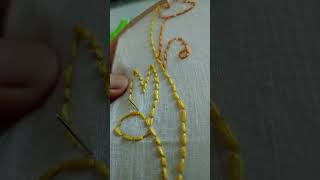 Hand embroidery backstitch for beginners [upl. by Crenshaw]