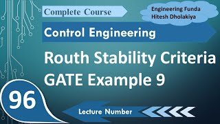 9 Routh Stability Criterion For Signal Flow Graph of System in Control Systems [upl. by Aamsa733]