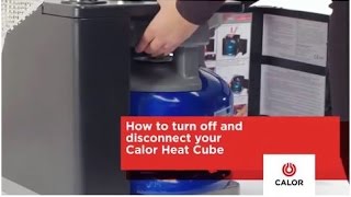 How To Turn Off amp Disconnect the New Calor Heat Cube Portable Heater [upl. by Joliet149]